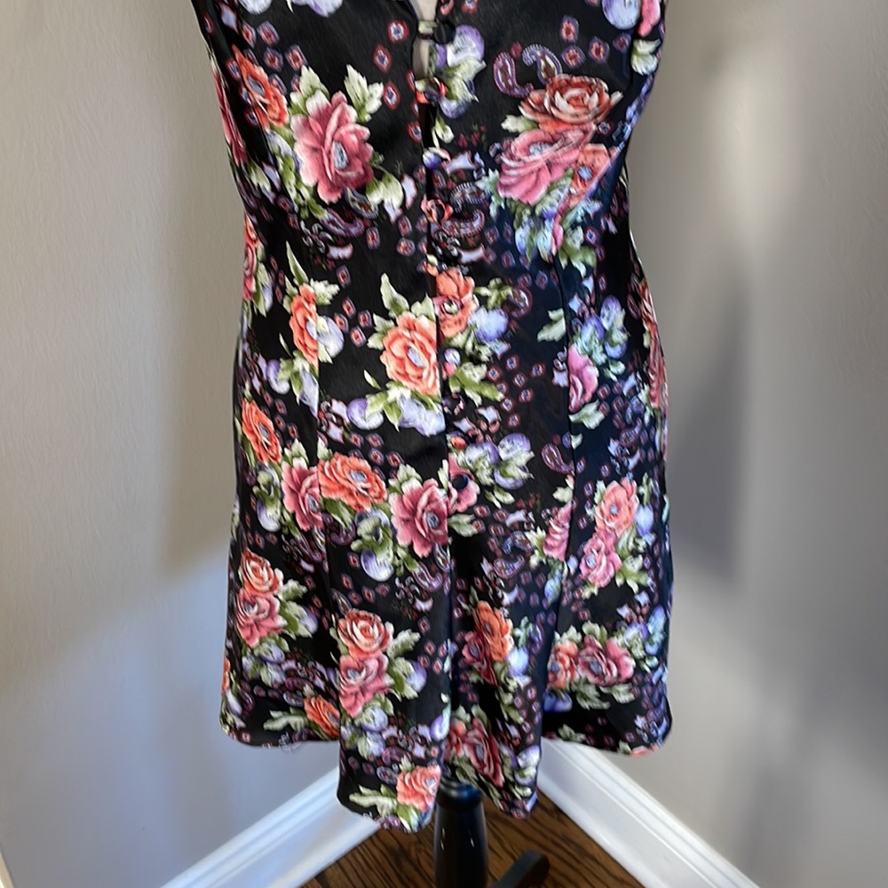 Victoria's Secret black Vintage 80's Gold Label Babydoll Chemise Slip Dress - Picture 3 of 8